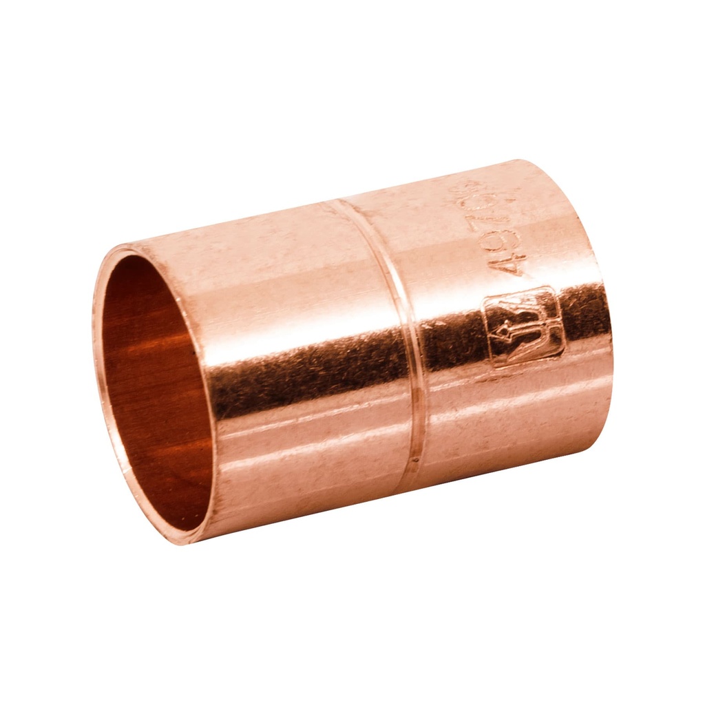 Cople de cobre 1/2', con ranura, FOSET