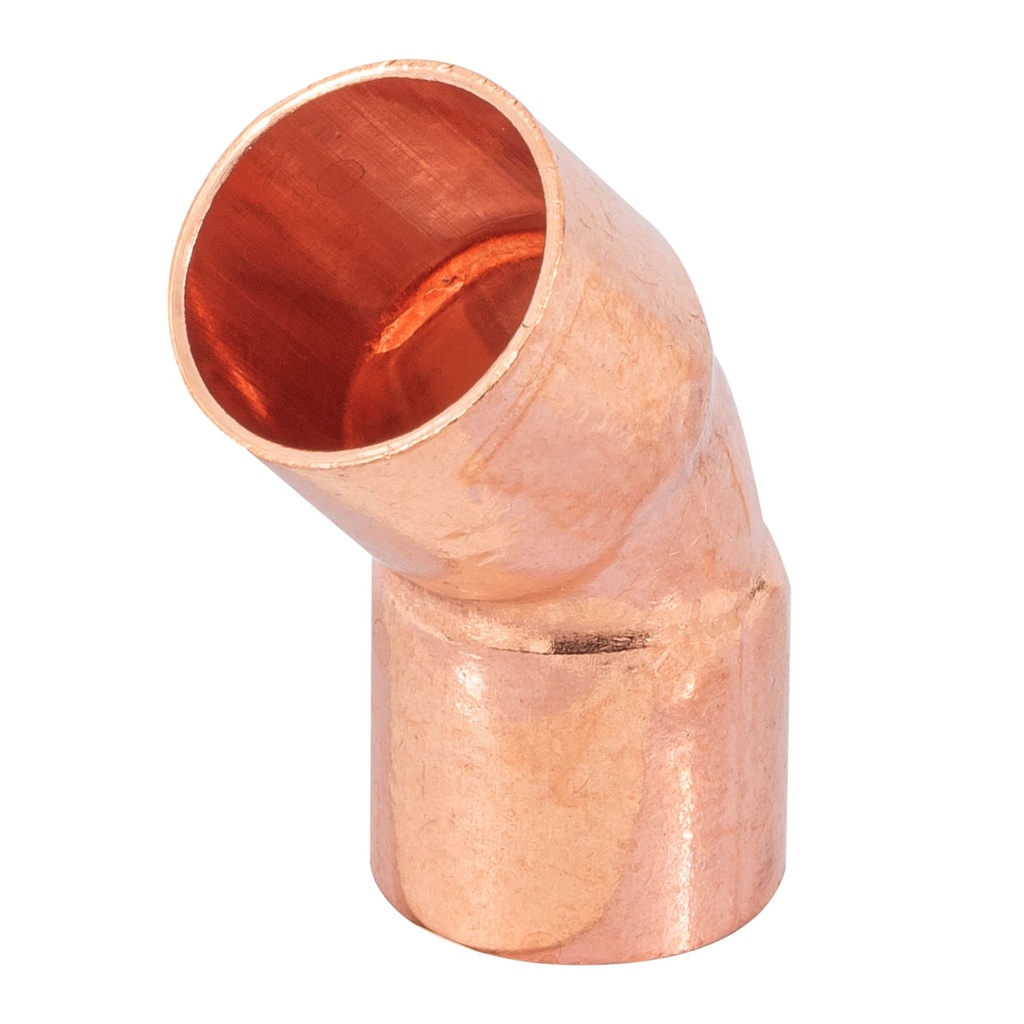 Codo 45° de cobre 1/2', FOSET