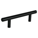 Jaladera de acero, 96mm, línea Cilindro, negro, HERMEX