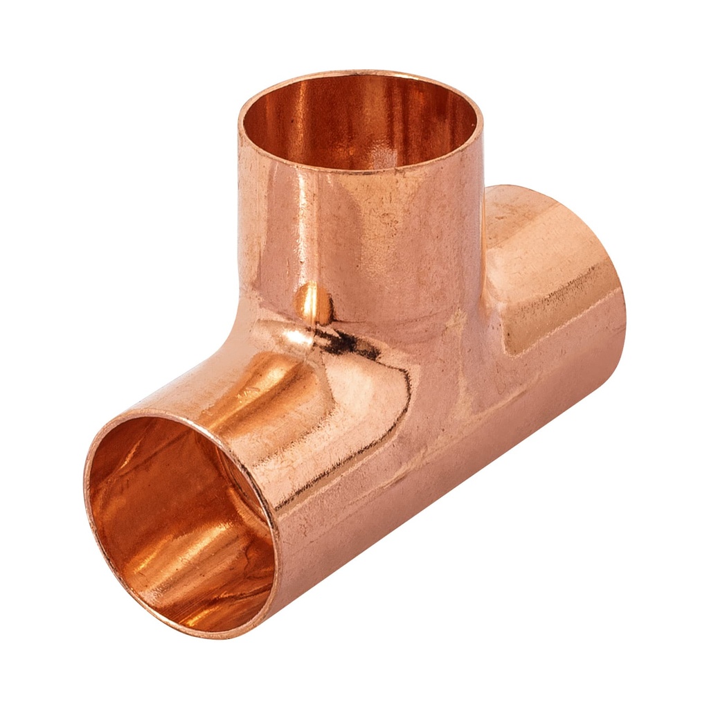 Tee sencilla de cobre 1/2', FOSET