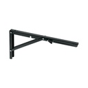 Ménsula plegable de acero negra 8' x 16', FIERO
