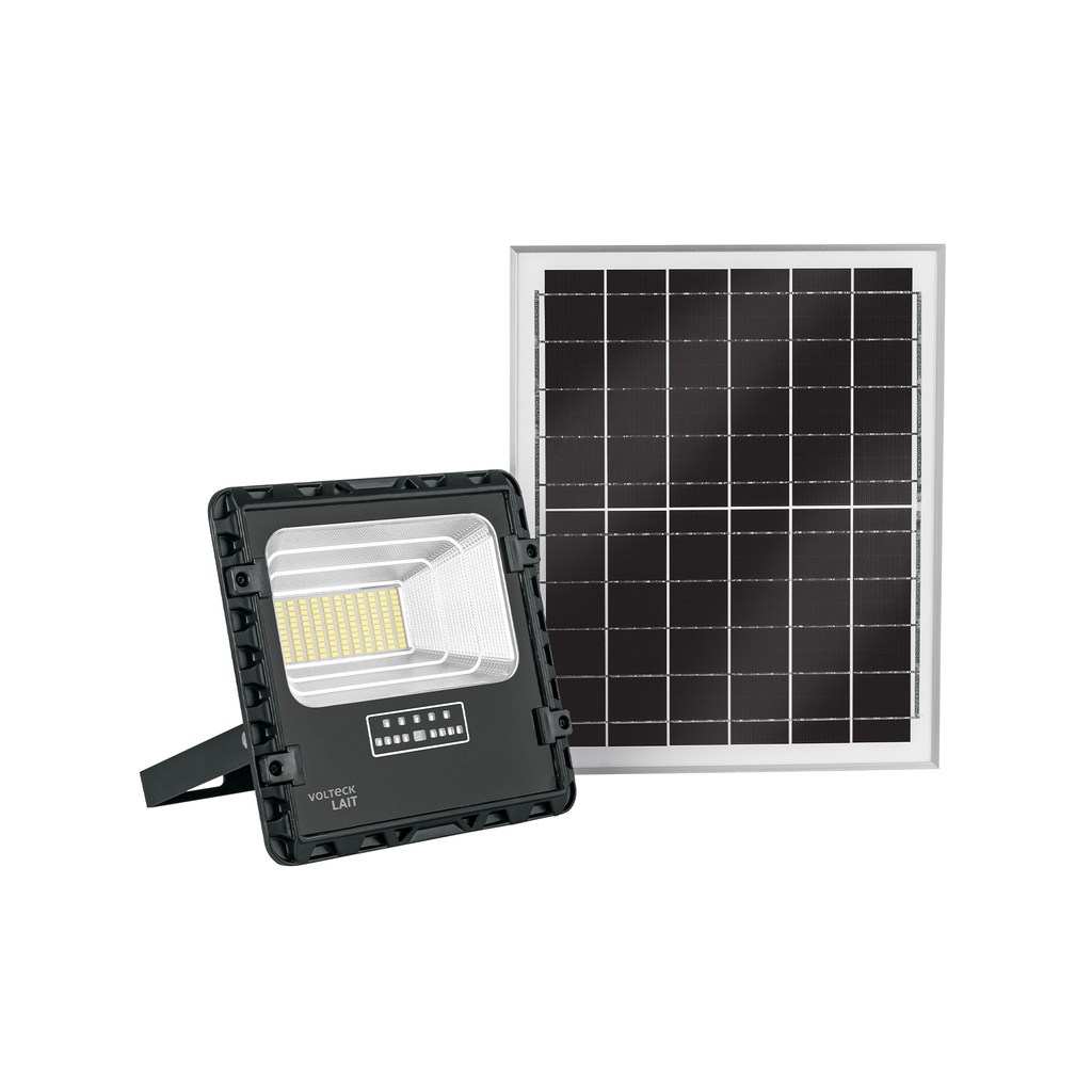 Reflector LED con panel solar 60W 6500K, VOLTECK