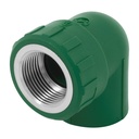 Codo 90° PPR,  1', rosca hembra con inserto metálico, FOSET