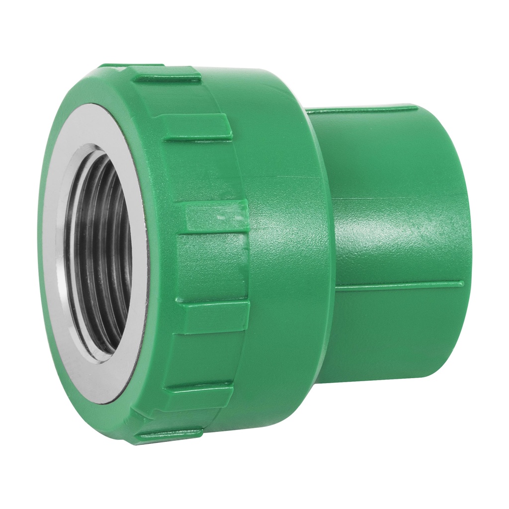 Adaptador PPR 1' hembra con inserto metálico, FOSET