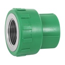 Adaptador PPR 1' hembra con inserto metálico, FOSET