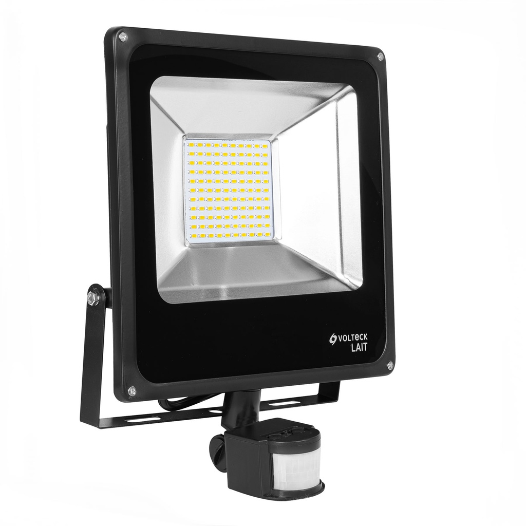 Reflector LED para exteriores 50W 6500K con sensor, VOLTECK