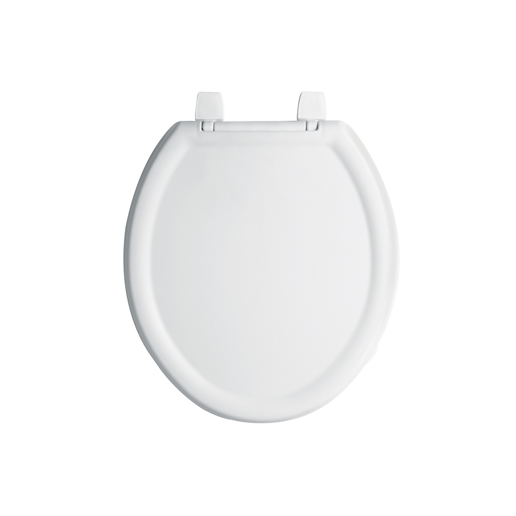 Asiento redondo ligero con tapa para WC, blanco, FOSET BASIC