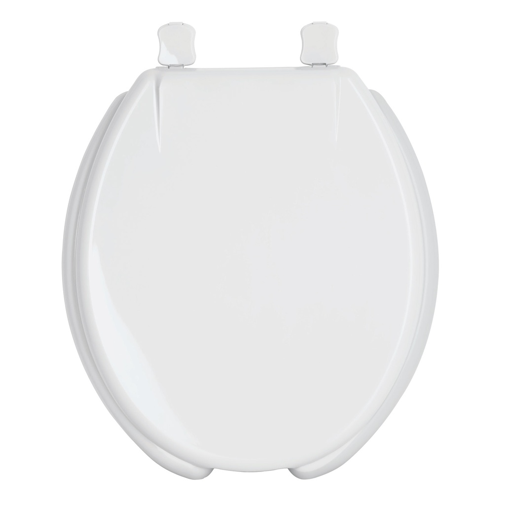 Asiento redondo con tapa para WC, abierto, blanco, FOSET