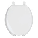 Asiento redondo con tapa para WC, abierto, blanco, FOSET
