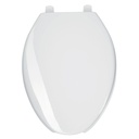 Asiento alargado con tapa para WC, abierto, blanco, FOSET