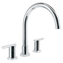 Mezcladora cromo cuello alto para fregadero, FOSET ELEMENT