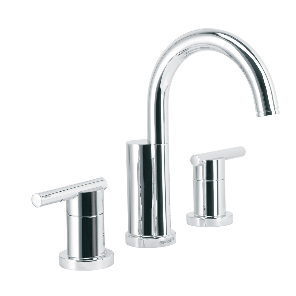 Mezcladora cromo para lavabo con taladros separados, ELEMENT