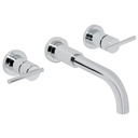 Mezcladora cromo de pared para lavabo, FOSET ELEMENT