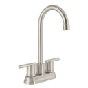 Mezcladora satín 4' para lavabo cuello tipo bar, ELEMENT