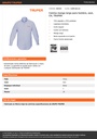 Camisa manga larga para hombre, azul, CH, TRUPER