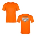 Playera cuello redondo para hombre, naranja, EG, TRUPER