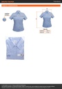 Camisa manga corta para mujer, azul, EEG, TRUPER