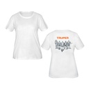 Playera cuello redondo para mujer, blanca, G, TRUPER
