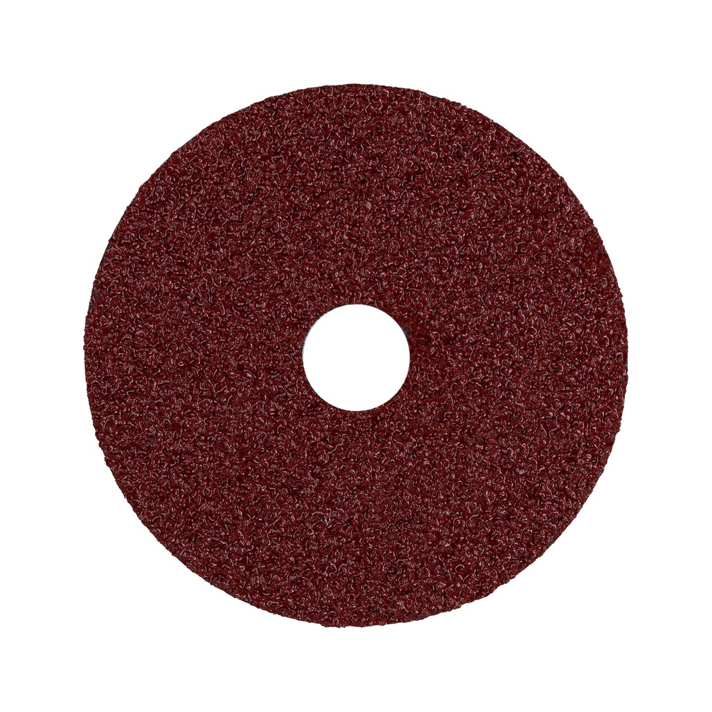 Disco de lija 4-1/2' con respaldo de fibra, grano 24, TRUPER