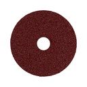 Disco de lija 4-1/2' con respaldo de fibra, grano 24, TRUPER