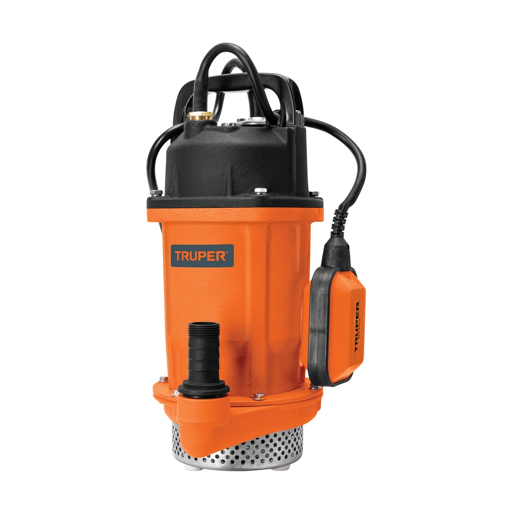 Bomba sumergible hierro fundido, agua limpia, 3/4 HP, TRUPER