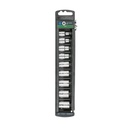Juego de 9 dados cuadro 3/8' torx, TRUPER