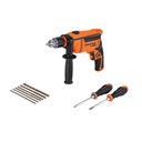Combo rotomartillo/destornillador 1/2' 650W, 8 acc, PRO