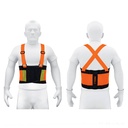 Faja lumbar naranja con cintas de alta visibilidad,CH,TRUPER