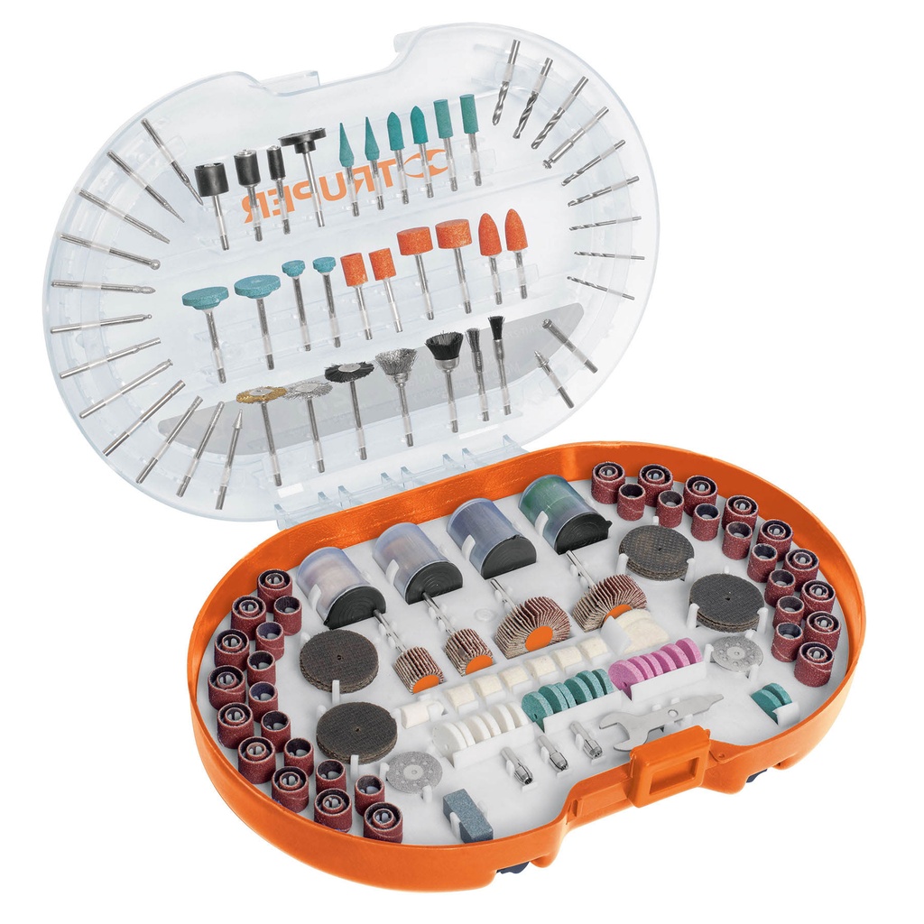 Kit accesorios para herramienta rotativa, 276 piezas, TRUPER