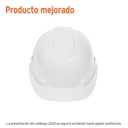 Casco de seguridad ventilado, ajuste de matraca, blanco