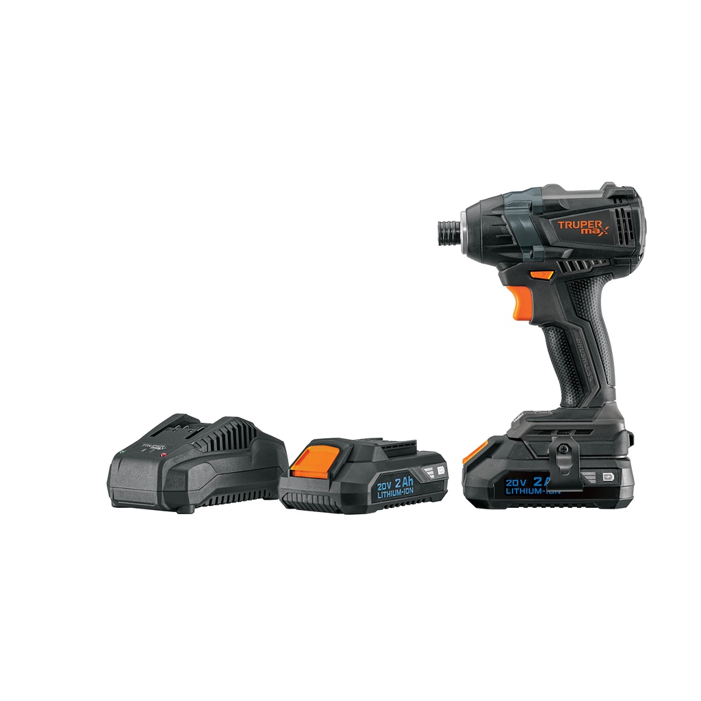 Destornillador de impacto, 20V, 2 baterías 2Ah, MAX