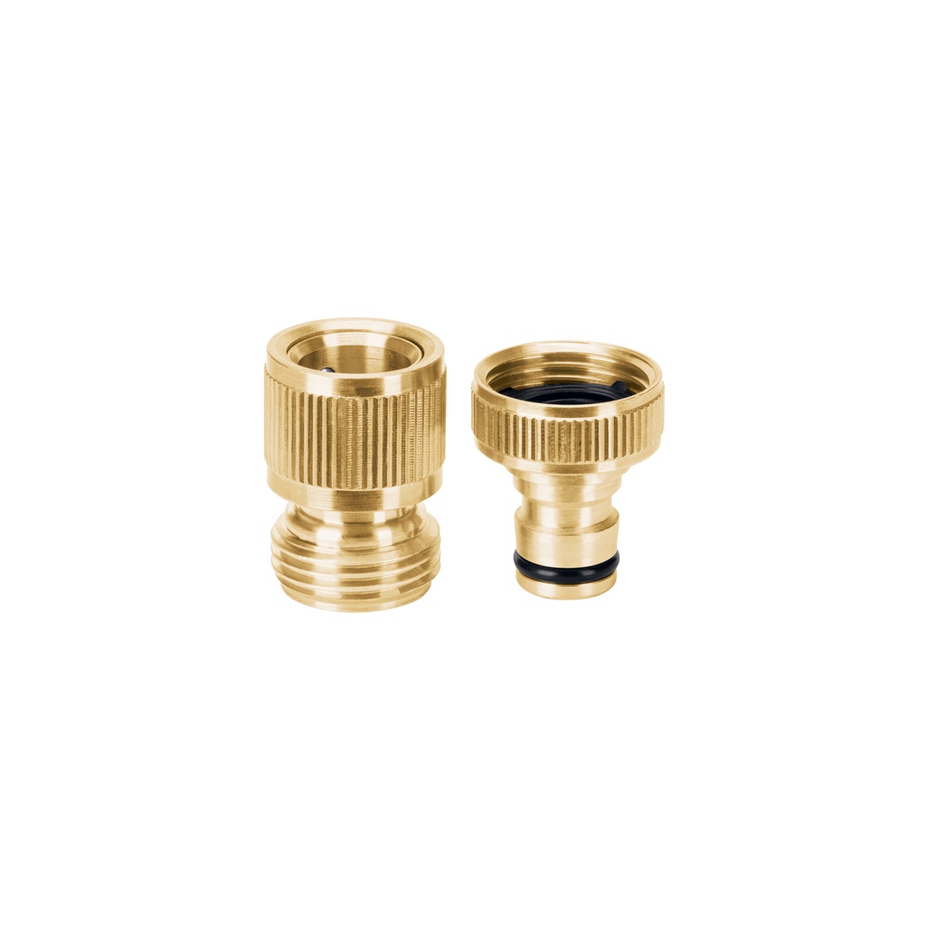 Conector 3/4' rápido de latón grifo-manguera sistema click