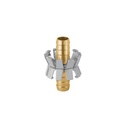 Reparador de aluminio 1/2', tipo garra para manguera