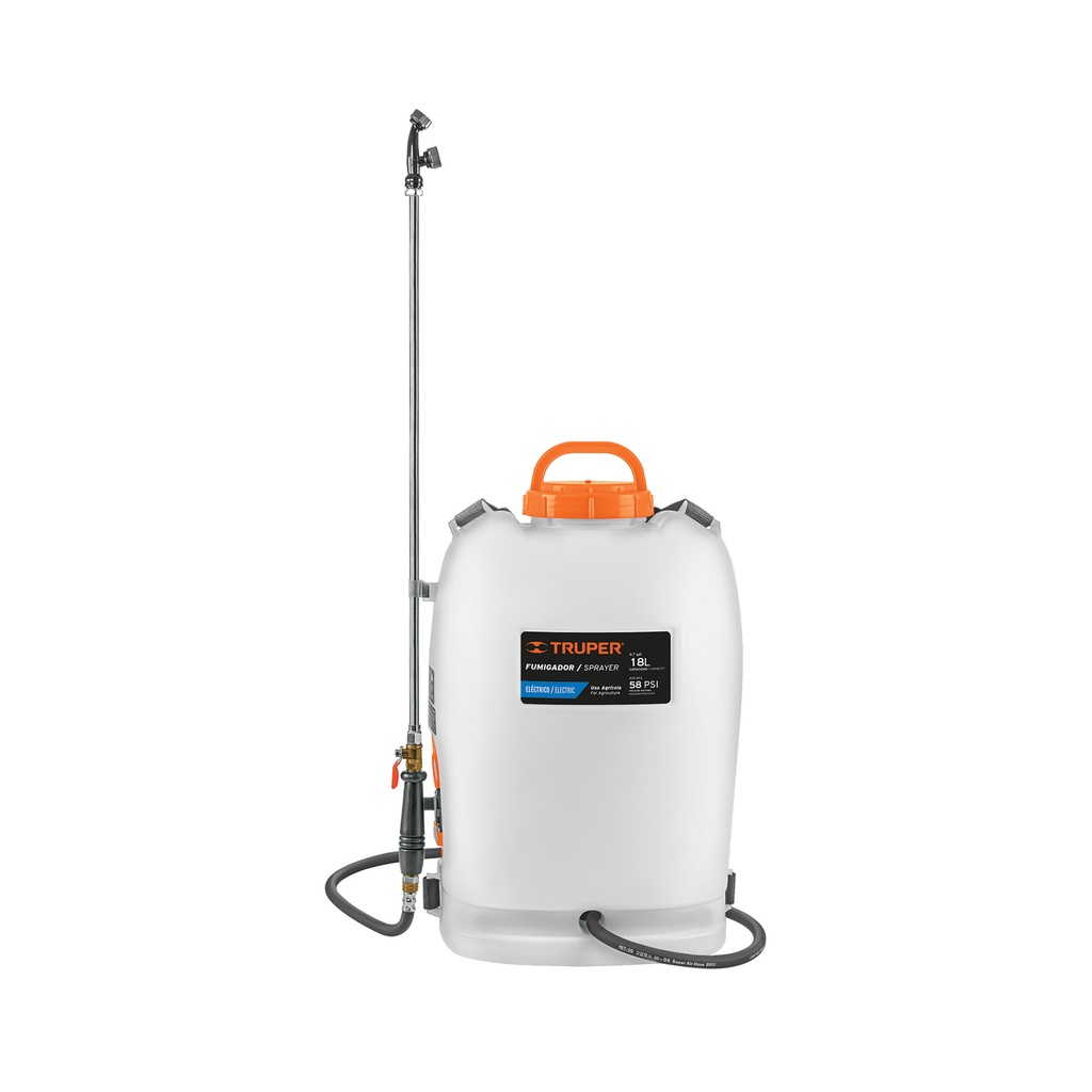 Fumigador de 18 L eléctrico con batería ion litio de 12 V