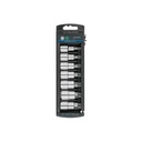 Juego de 7 dados cuadro 1/2' punta hexagonal mm, TRUPER