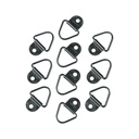 10 anclajes para amarre de carga, anillo en 'V' espesor 1/4'