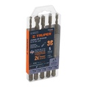 Juego de 5 brocas para concreto SDS Plus, TRUPER