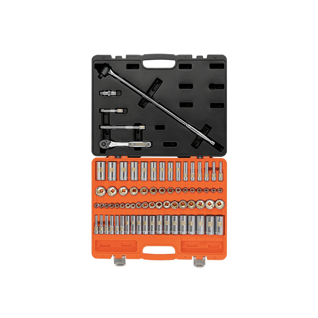 Juego de 73 herramientas cuadro 3/8' std y mm para mecánico
