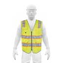 Chaleco de seguridad de alta visibilidad, verde, M, EXPERT