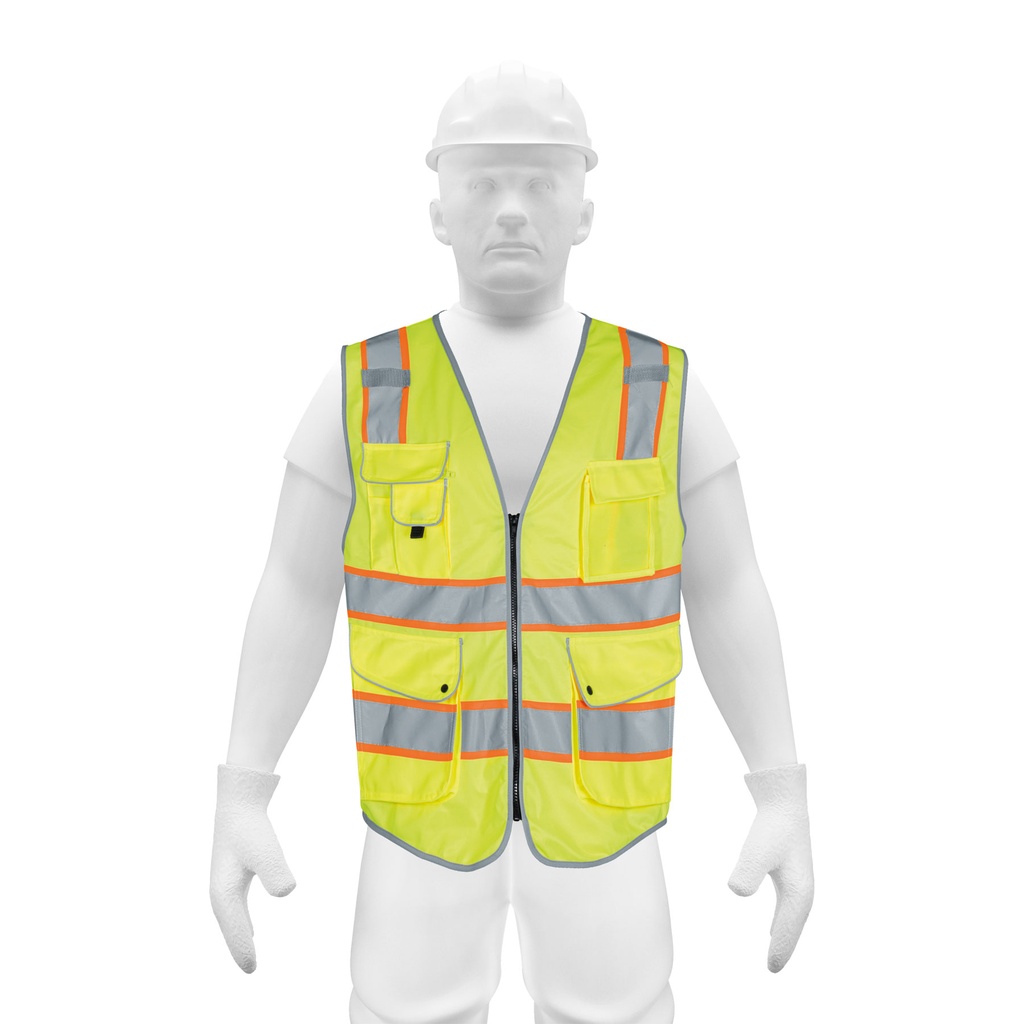 Chaleco de seguridad de alta visibilidad, verde, G, EXPERT
