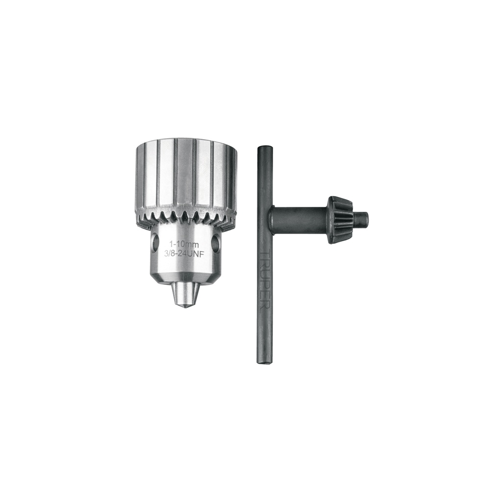Broquero 3/8' con llave, cuerpo estriado, TRUPER EXPERT