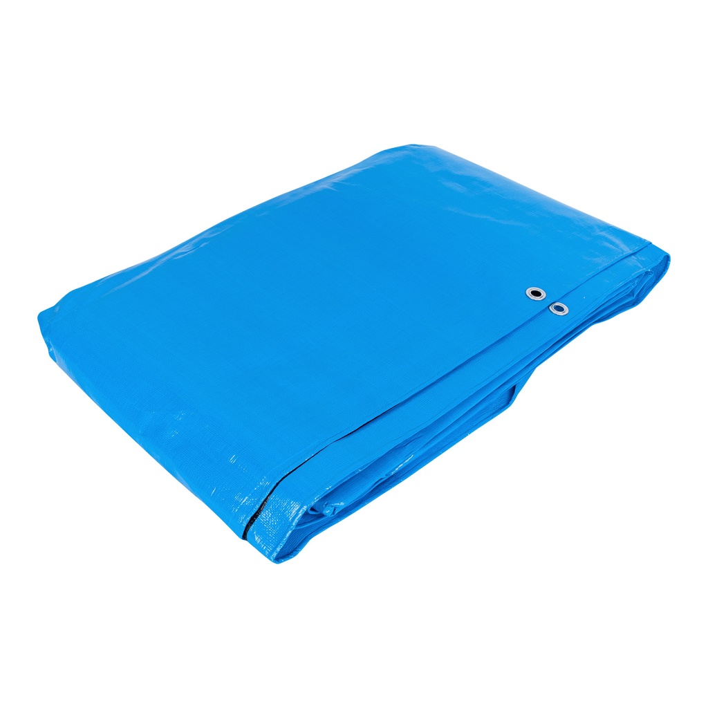 Lona de polietileno reforzada 6 x 6 m, azul, 180g/m2, TRUPER
