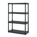 Estante plástico uso rudo 4 rep/cap. 70 Kg, 142x43x91,TRUPER
