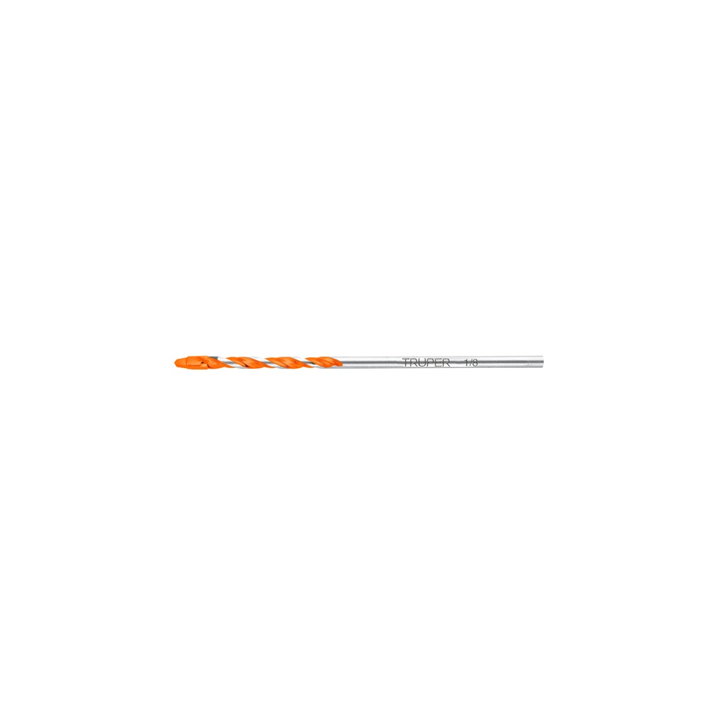 Broca multimaterial 1/8 x 3', TRUPER