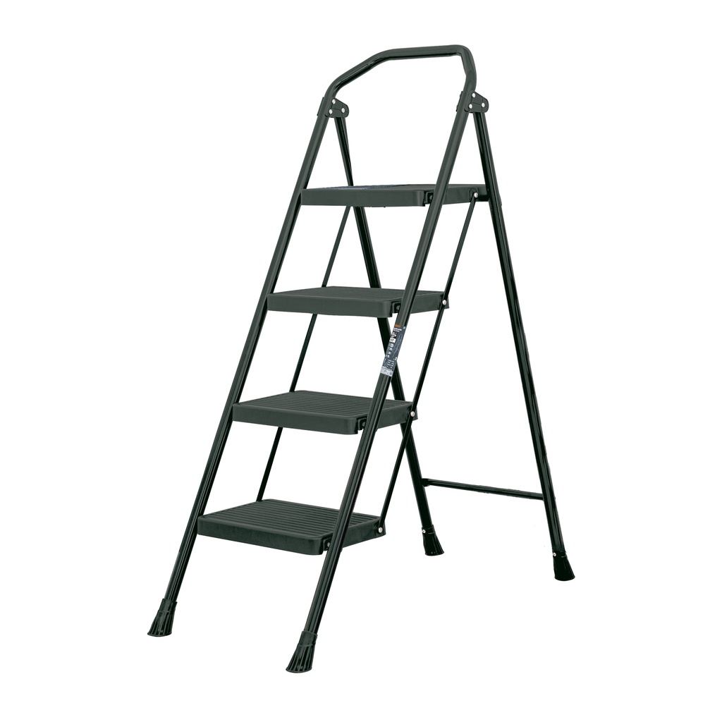 Escalera tubular, plegable, 4 peldaños, TRUPER