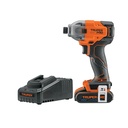 Destornillador de impacto 1/4', 20V, 1 batería 2Ah, PRO