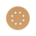 Paquete con 5 discos de lija 5' grano 100, 8 perforaciones