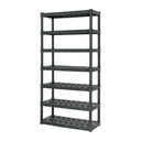Estante plástico uso rudo 7 rep/cap. 70 Kg, 185x43x91,TRUPER