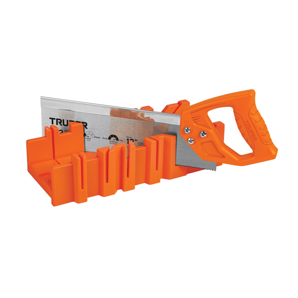 Caja de inglete con serrucho de costilla 12', TRUPER