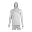 Playera protección solar, manga larga, con gorro, hombre, M